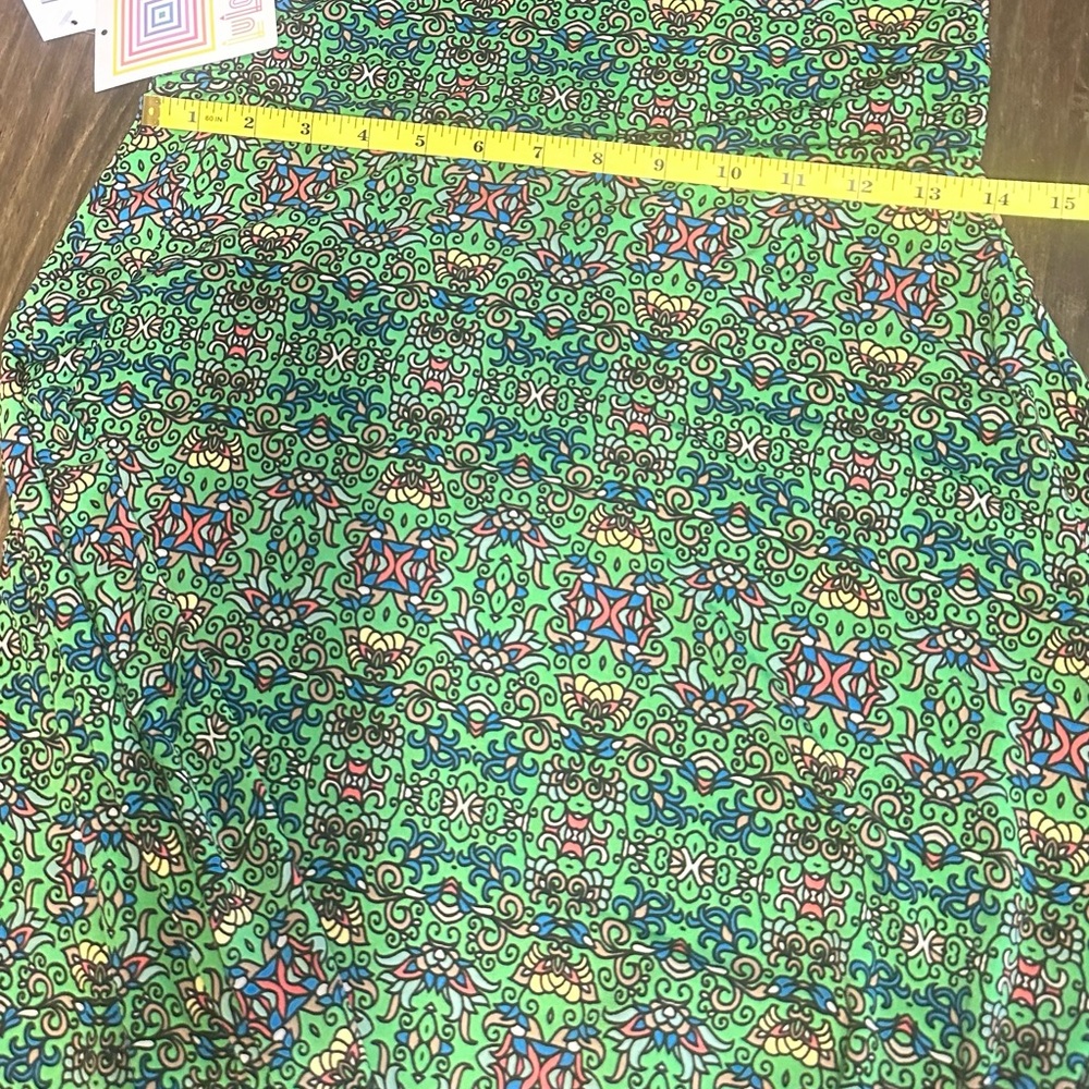 NWT LuLaRoe Boho Aztec Print Maxi Skirt Size XS Green - Picture 9 of 10